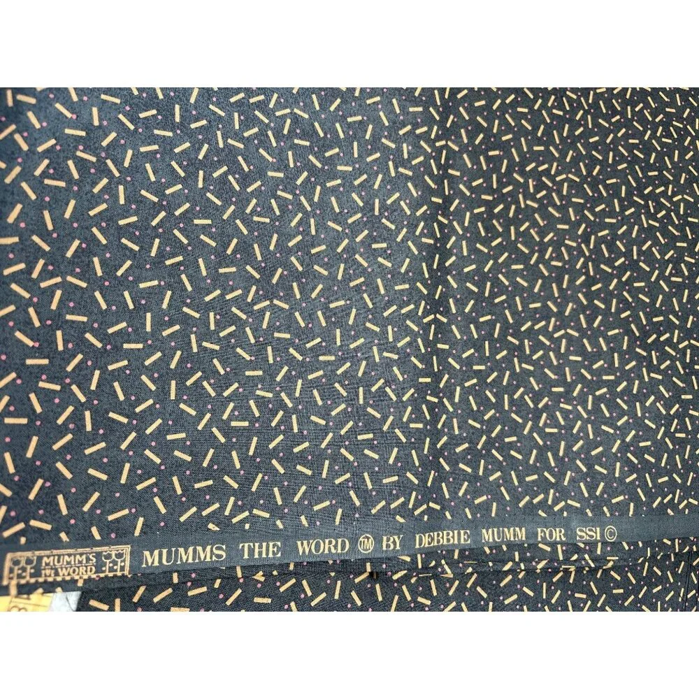 Mumms the Word Cotton Fabric 1/2 yard x 44